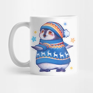 Cute penguin in a sweater Mug